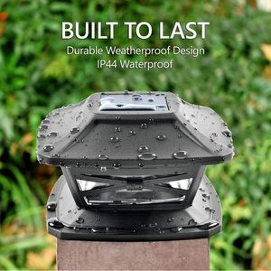 Solar outdoor post cap lights.